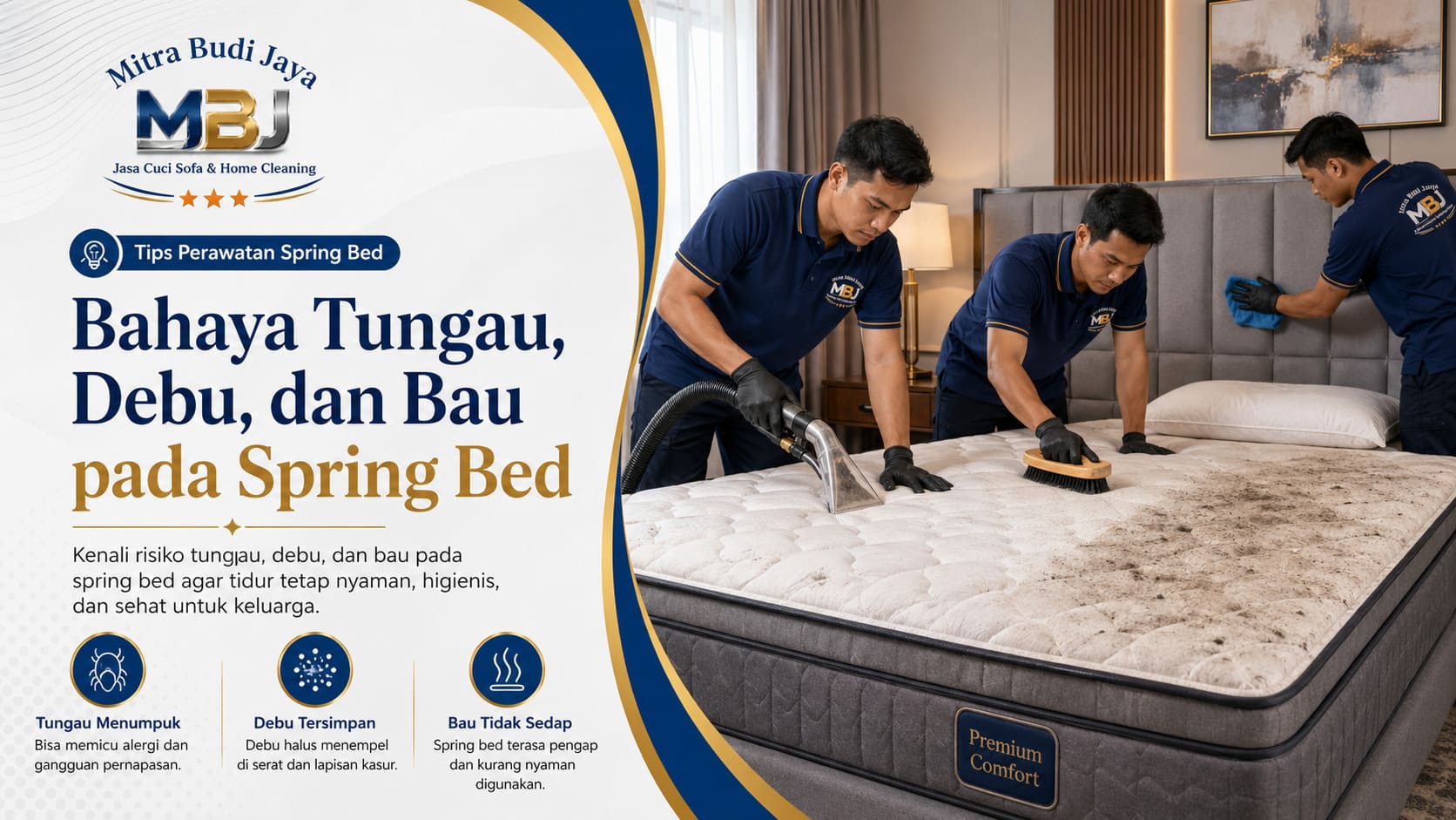 Bahaya Tungau, Debu, dan Bau pada Spring Bed
