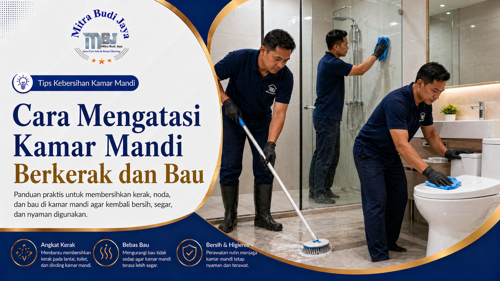 Cara Mengatasi Kamar Mandi Berkerak dan Bau