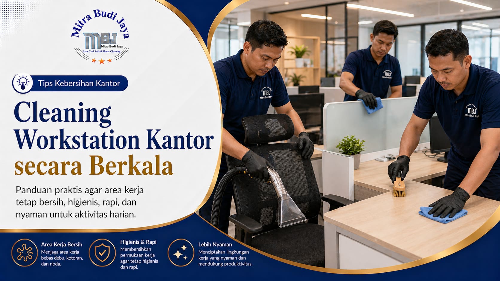 Cleaning Workstation Kantor secara Berkala