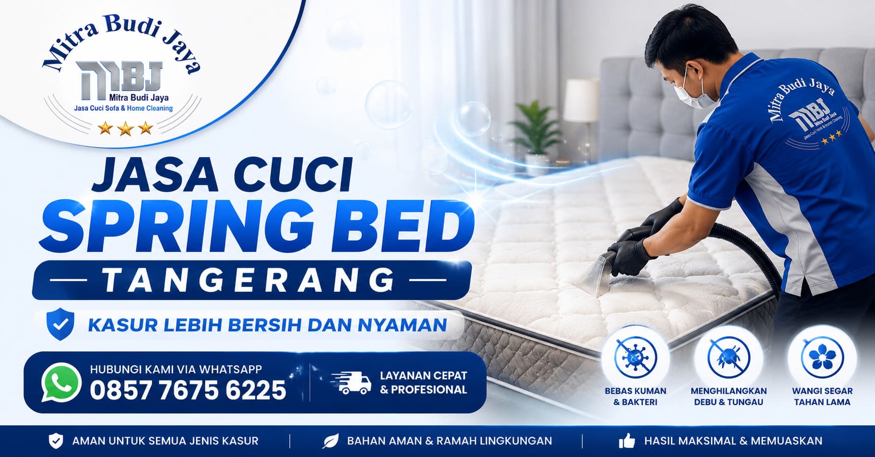 Jasa Cuci Spring Bed Tangerang