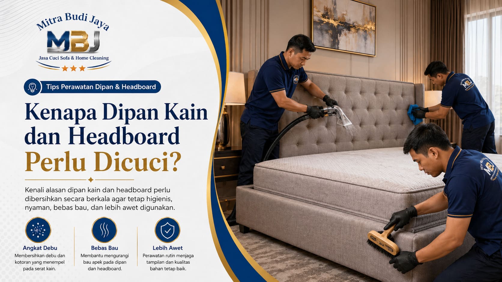 Kenapa Dipan Kain dan Headboard Perlu Dicuci
