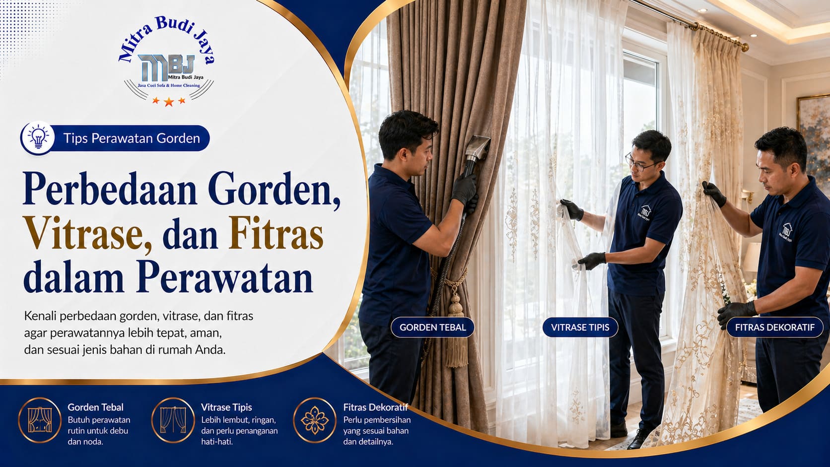 Perbedaan Gorden, Vitrase, dan Fitras dalam Perawatan
