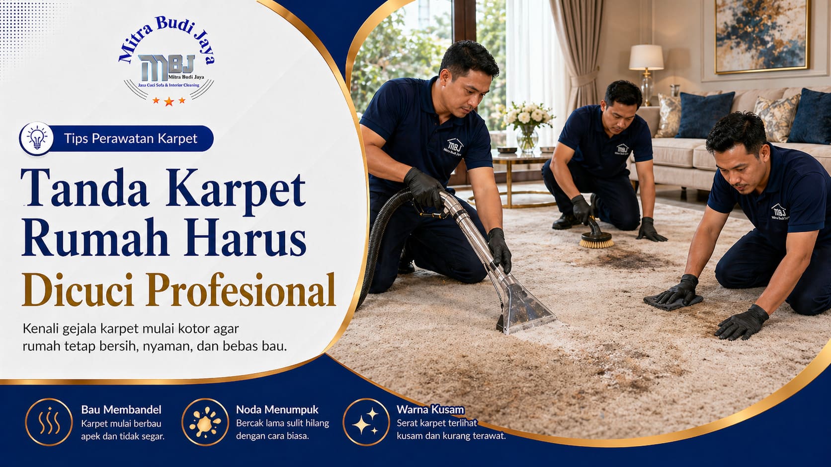 Tanda Karpet Rumah Harus Dicuci Profesional
