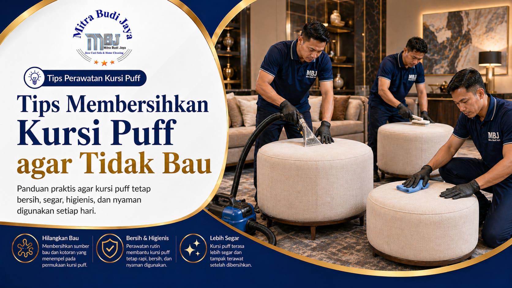 Tips Membersihkan Kursi Puff agar Tidak Bau