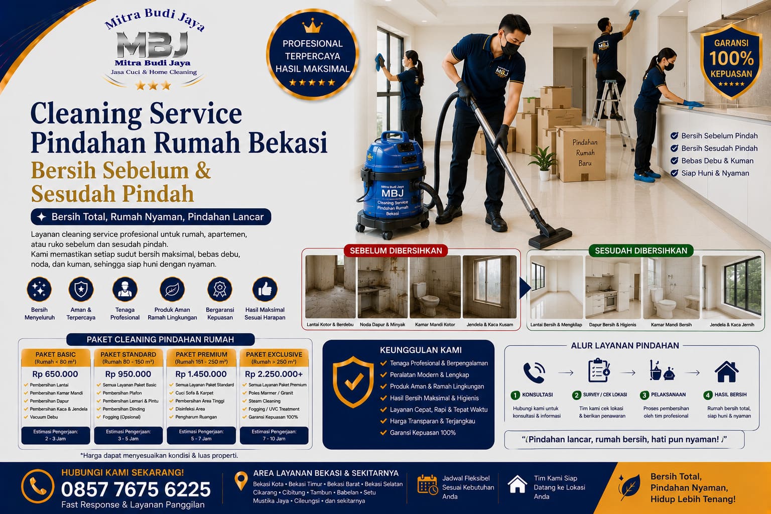 Cleaning Service Pindahan Rumah Bekasi – Bersih Sebelum & Sesudah Pindah
