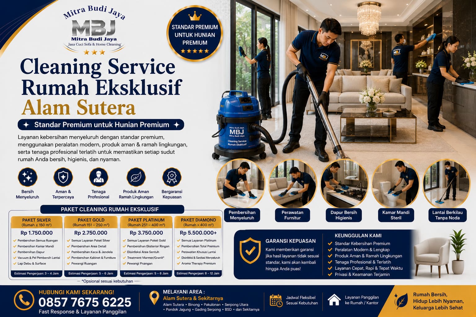 Cleaning Service Rumah Eksklusif Alam Sutera – Standar Premium untuk Hunian Premium
