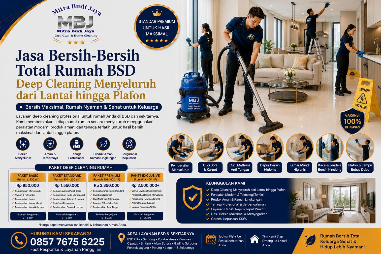 Jasa Bersih-Bersih Total Rumah BSD – Deep Cleaning Menyeluruh dari Lantai hingga Plafon