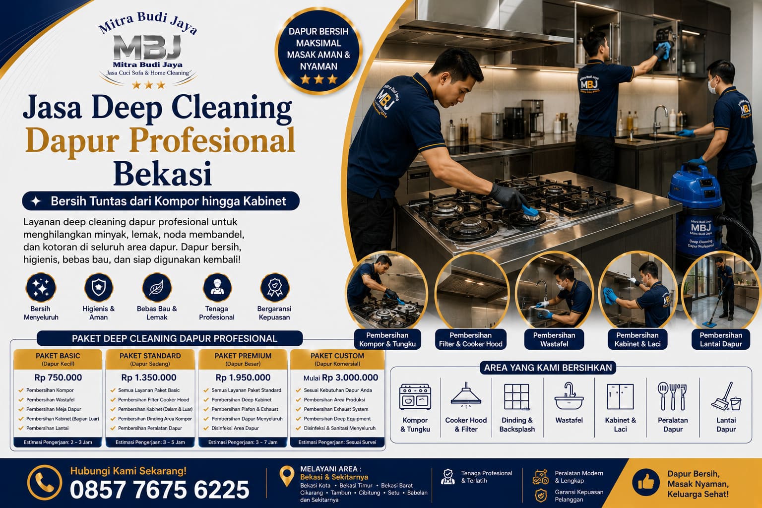 Jasa Deep Cleaning Dapur Profesional Bekasi – Bersih Tuntas dari Kompor hingga Kabinet