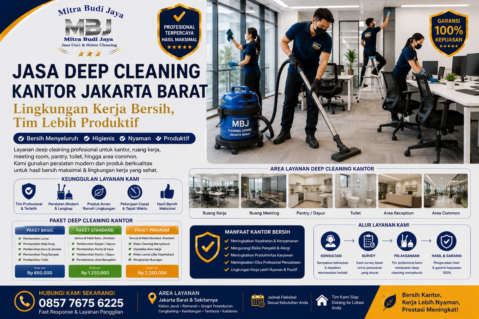 Jasa Deep Cleaning Kantor Jakarta Barat – Lingkungan Kerja Bersih, Tim Lebih Produktif