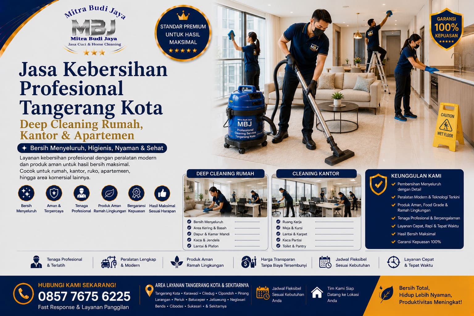 Jasa Kebersihan Profesional Tangerang Kota – Deep Cleaning Rumah, Kantor & Apartemen