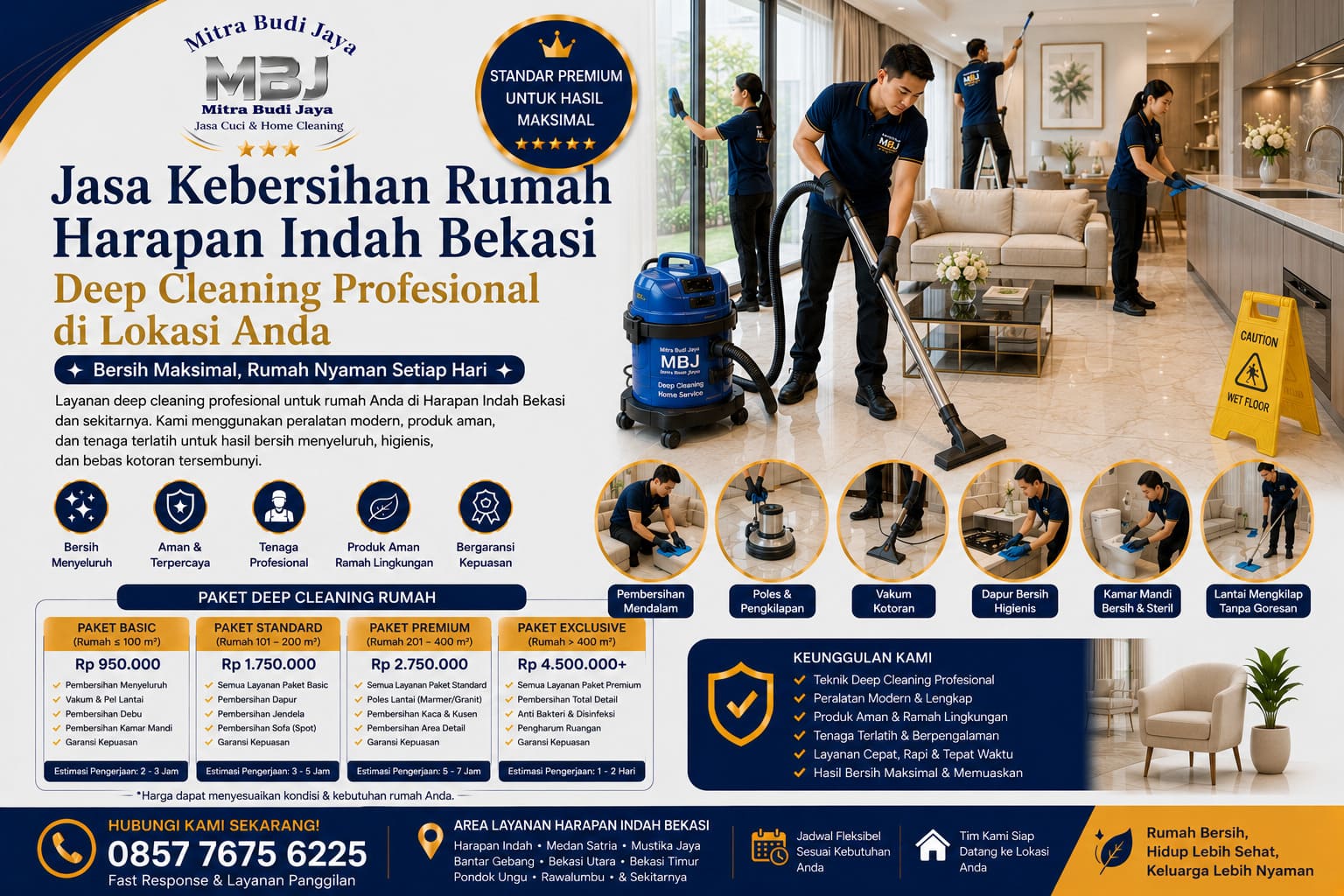 Jasa Kebersihan Rumah Harapan Indah Bekasi – Deep Cleaning Profesional di Lokasi Anda