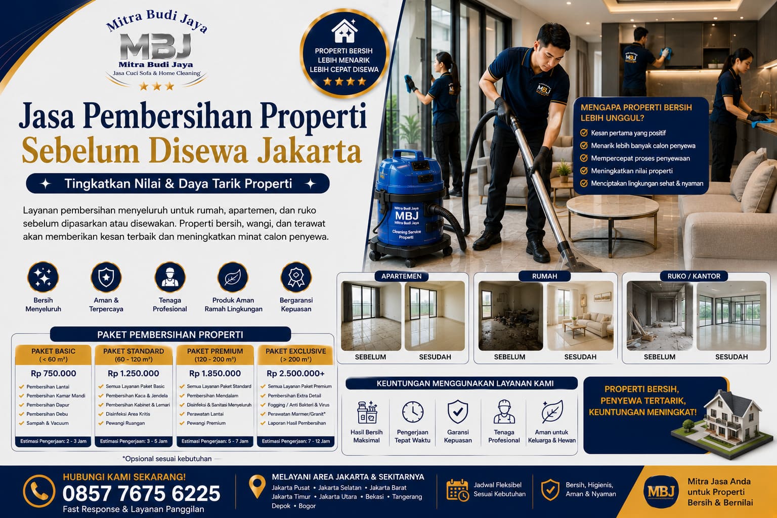 Jasa Pembersihan Properti Sebelum Disewa Jakarta – Tingkatkan Nilai & Daya Tarik Properti
