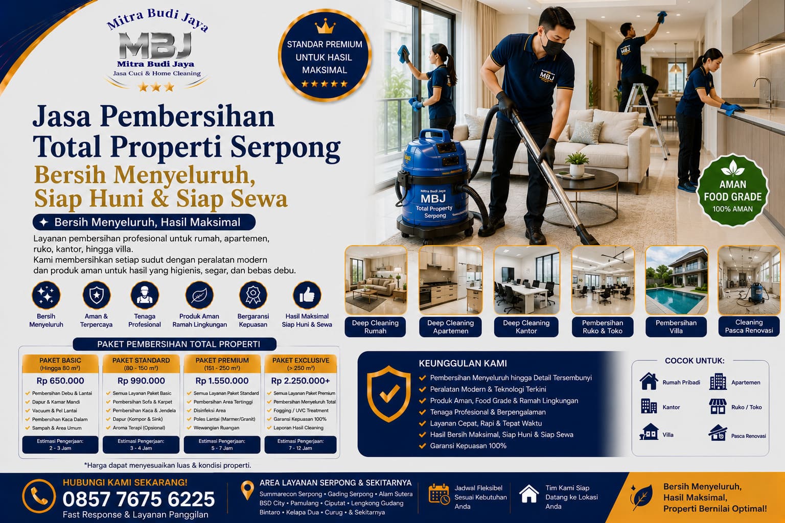 Jasa Pembersihan Total Properti Serpong – Bersih Menyeluruh, Siap Huni & Siap Sewa